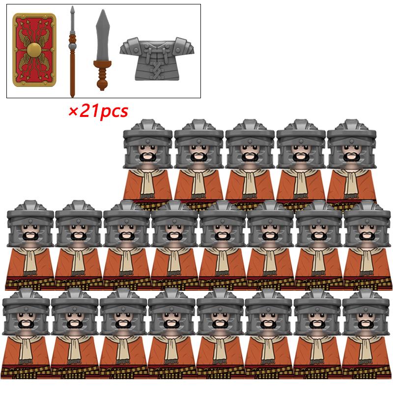 11/21 шт. N818-821 Рим Средневековые Рыцари-Тамплиеры Крестовый Поход Спартанские Воины Пехота Кавалерия Фигурки Строительные Блоки Детские Игрушки