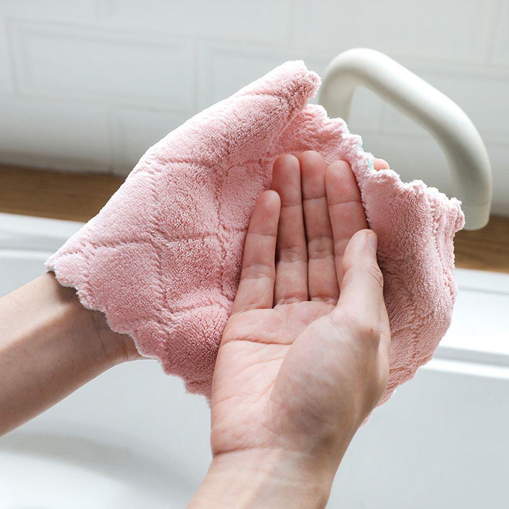 Dish Super Absorbent Microfiber Kitchen Clean Cloths Cleaning Towel Scouring Pad Non-stick Oil Rags