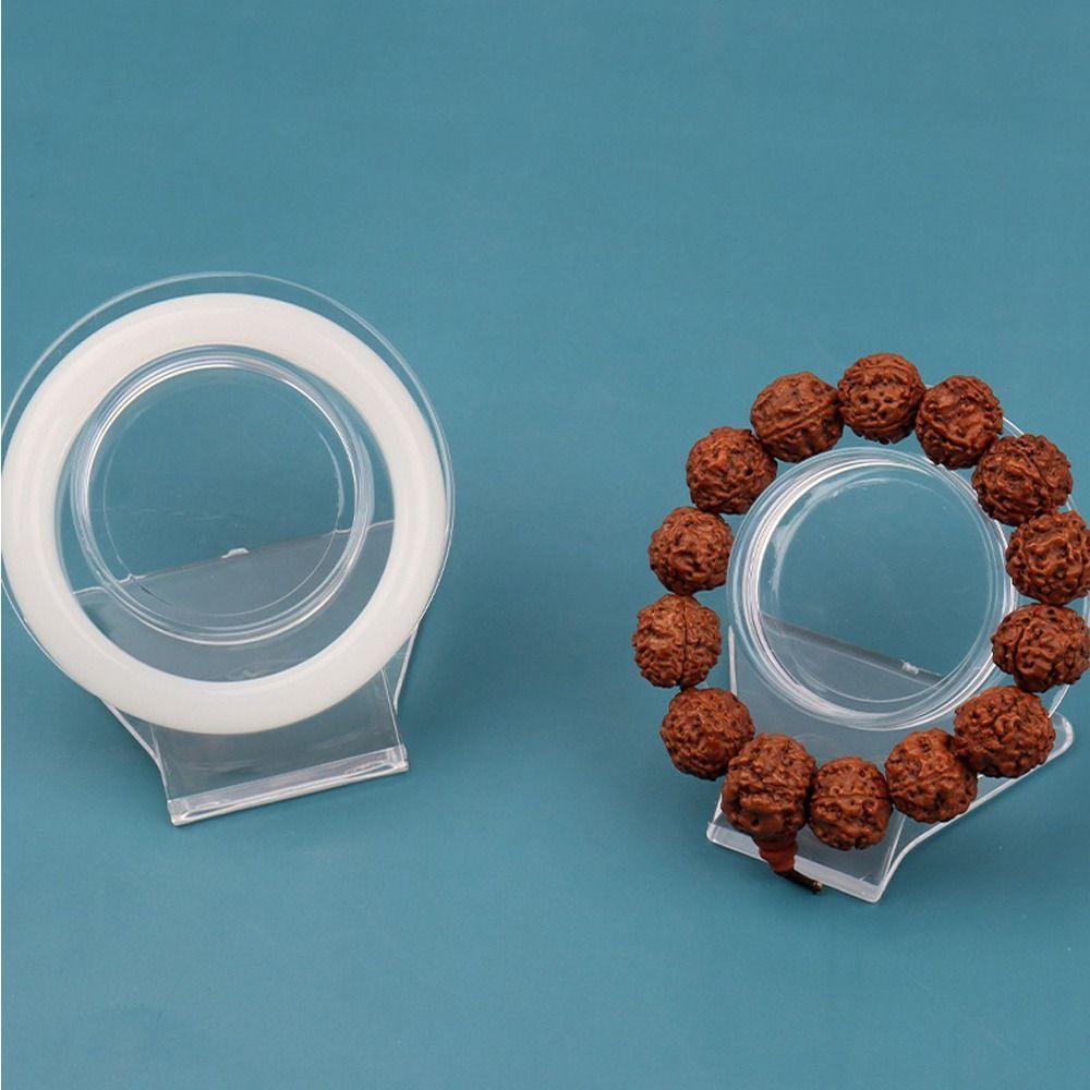 Acrylic Fashion Clear Bracelet Holder Bangle Organizer Jewelry Display Plate Jewelry Display Rack