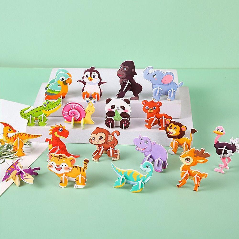 10 шт. DIY головоломка модель мини обучающая игрушка новая 3D бумажная головоломка детская