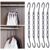 8 шт. вешалок для одежды с поворотным крючком на 360 градусов, с высокой грузоподъемностью, складные вешалки, органайзеры для шкафа