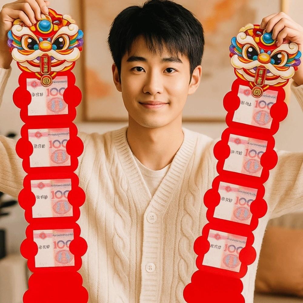 Traditional Horse Year Money Envelope Foldable Money Packets  New Year Greetings