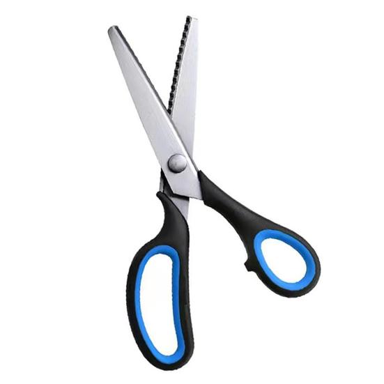 Ножницы зигзаг из нержавеющей стали Многоцелевые портновские ножницы Профессиональные DIY Ножницы для резки ткани Ручные ножницы для шитья