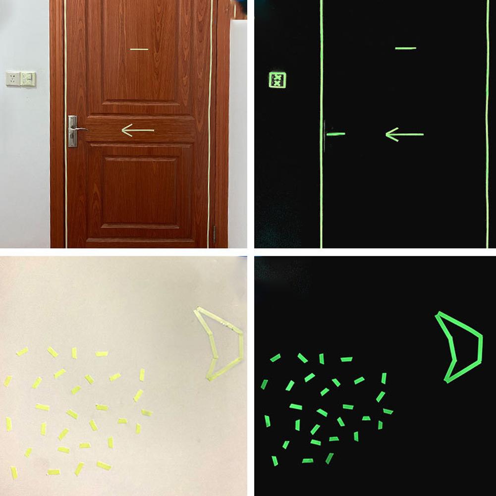 Fluorescent Glow-in-the-Dark Safety Floor Steps Stairs Wall Stage Duct Tape Luminous Tape Glow in the Dark Tape Walls Stickers