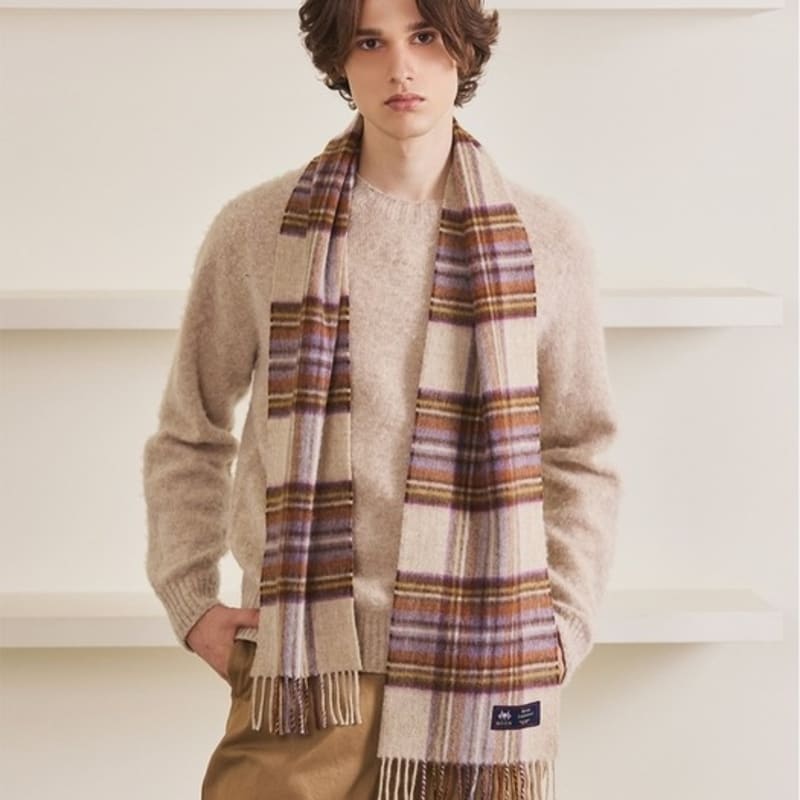 ABRAHAM MOON Шарф из мериносовой шерсти 25 см - Платье заголовок