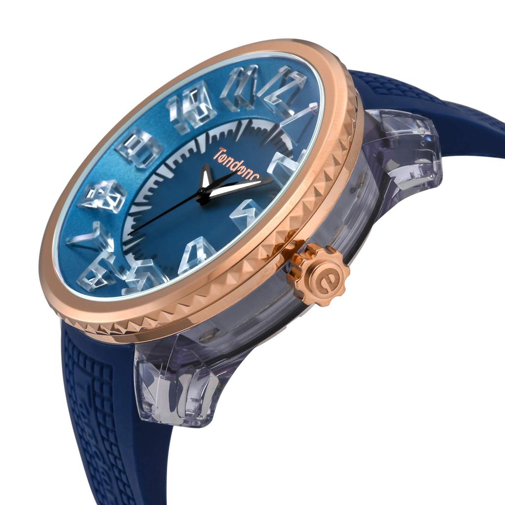 Часы FLASH Flash Blue Dial Stainless Steel Mineral Glass Quartz 51MM Watch TY532004 [Tendence] Мужские [Товар]