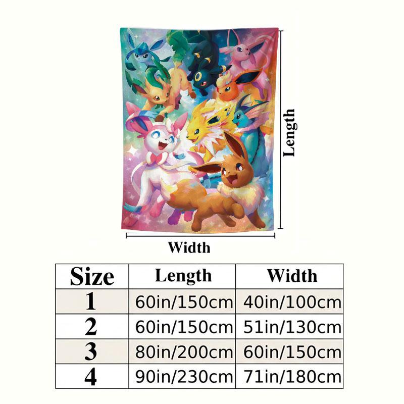 Pokemon Wall Tapestry Aesthetic Wall Hanging Printed Fabric Blanket Decorative Tapestries For Bedroom Living Room Home Decor