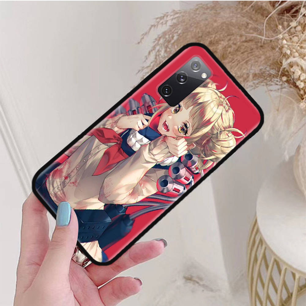Черный чехол для Xiaomi Poco X6 X4 M5 M6 F5 F6 C65 C55 C50 C51 C40 Pro Redmi 14C A3X 13C 12C 11T 10A 9C Note 7 6 8A Plus W-52 Academia Himiko Toga