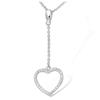 [L1283] - Silver Necklace 'Love' Silver White (rhodium-plated) - 13x13 Mm