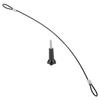 30cm Stainless Steel Tether Lanyard Wrist AntiLost Belt with 1 4in Screw for GOPRO DJI OSMO