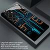 Чехол для телефона с 2D-рисунком для Samsung S26 S25 S24 S23 S22 S21 S20 A56 A36 A16 Защитная крышка из закаленного стекла