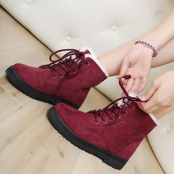 2023 Fashion Boots Winter Boots Snow Boots Women's Large Size Warm Boots Women's Cotton Shoes