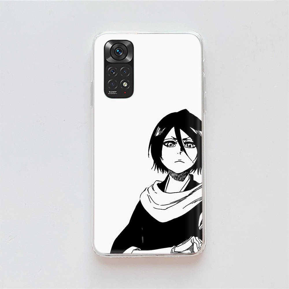 Чехол DT26 Bleach для Samsung A04 A14 A23 A34 A54 M23 M33 M52 M53 Realme 10 9 C30S C35 C55 VIVO Y02S Y21 Y33S Y51 X80 Pro Прозрачный чехол