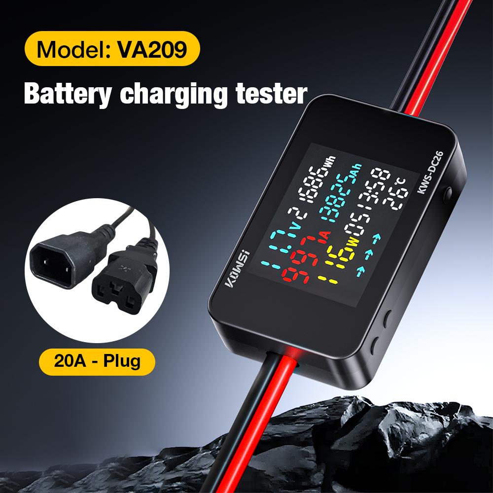 Electric Motorcycle Scooter Battery Charging Tester Charger Analyzer 0-80V Voltage Current Power Test XT60 XT90 Interface