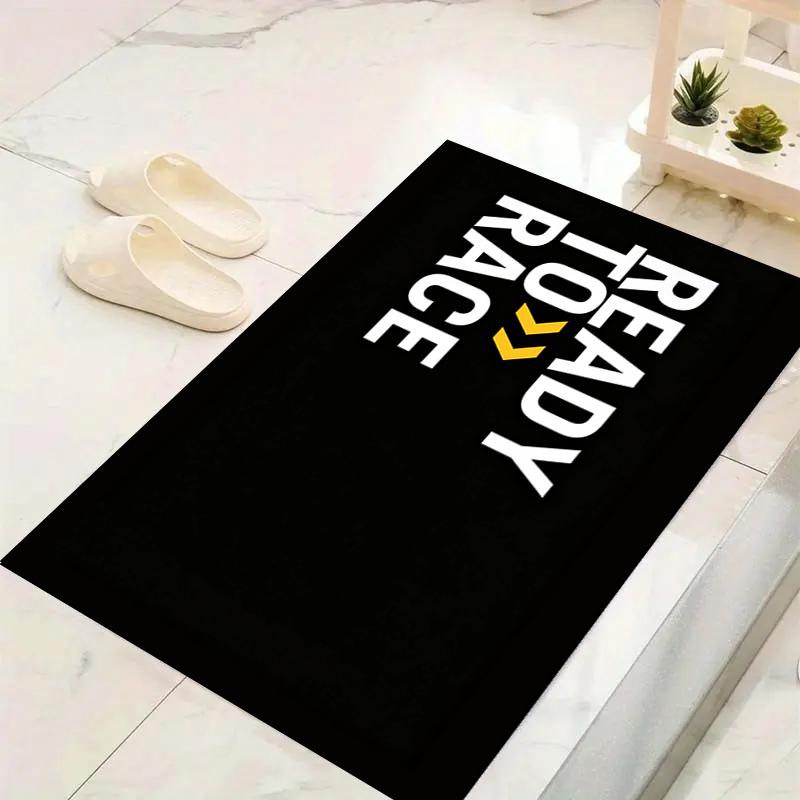 1Pc Ready Race Rug, Office Carpet Indoor Outdoor Doormat, Non-Slip Soft, Living Room, Christmas Halloween Gift. M928714