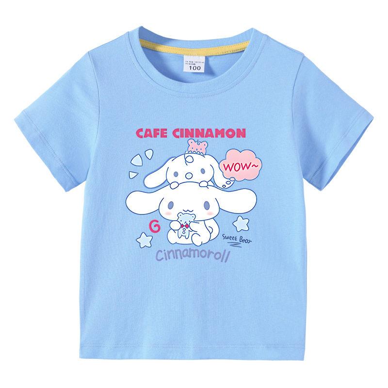 Yuguigou Childrens Clothing Childrens Tshirt Summer2026 New Product Pure Cotton Comfortable Casual Short Sleeved Parentchild