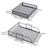 Stackable File Shelves Detachable File Storage Tray Shelf Multi-Tier Document Holder  Office