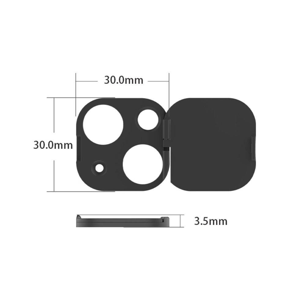 Protective Back WebCam Cover Plastic Privacy Protector Camera Lens Cap for iPhone 15 Pro Max Plus