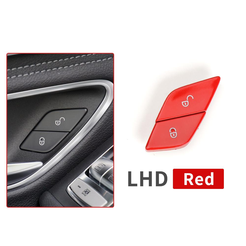 W205 W253 Car Front Door Lock Switch Button Level Central Lock Switch Cover For Mercedes Benz C E GLC Class W213