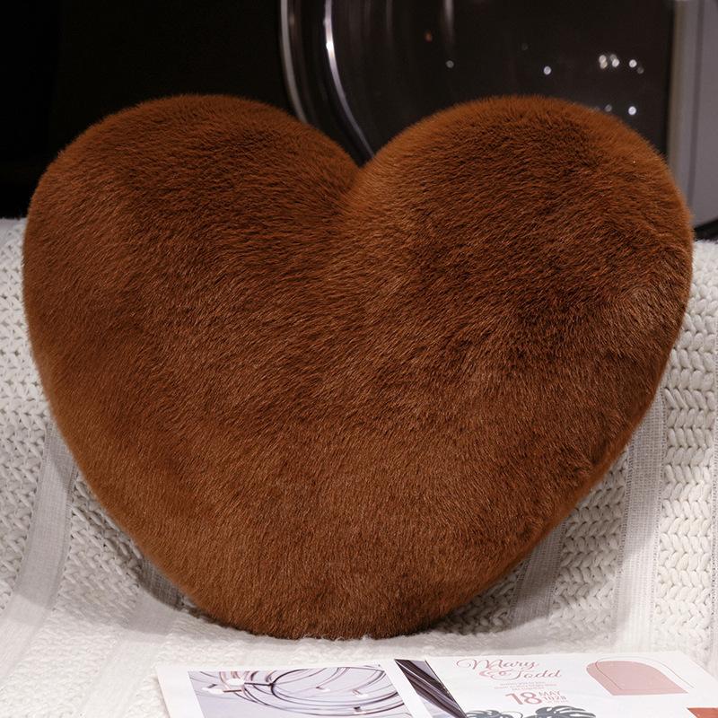 Small Fresh Love Throw Pillow Plush Toy Heart-Shaped Doll Home Living Room Pillow Girls Bag Keychain Pendant