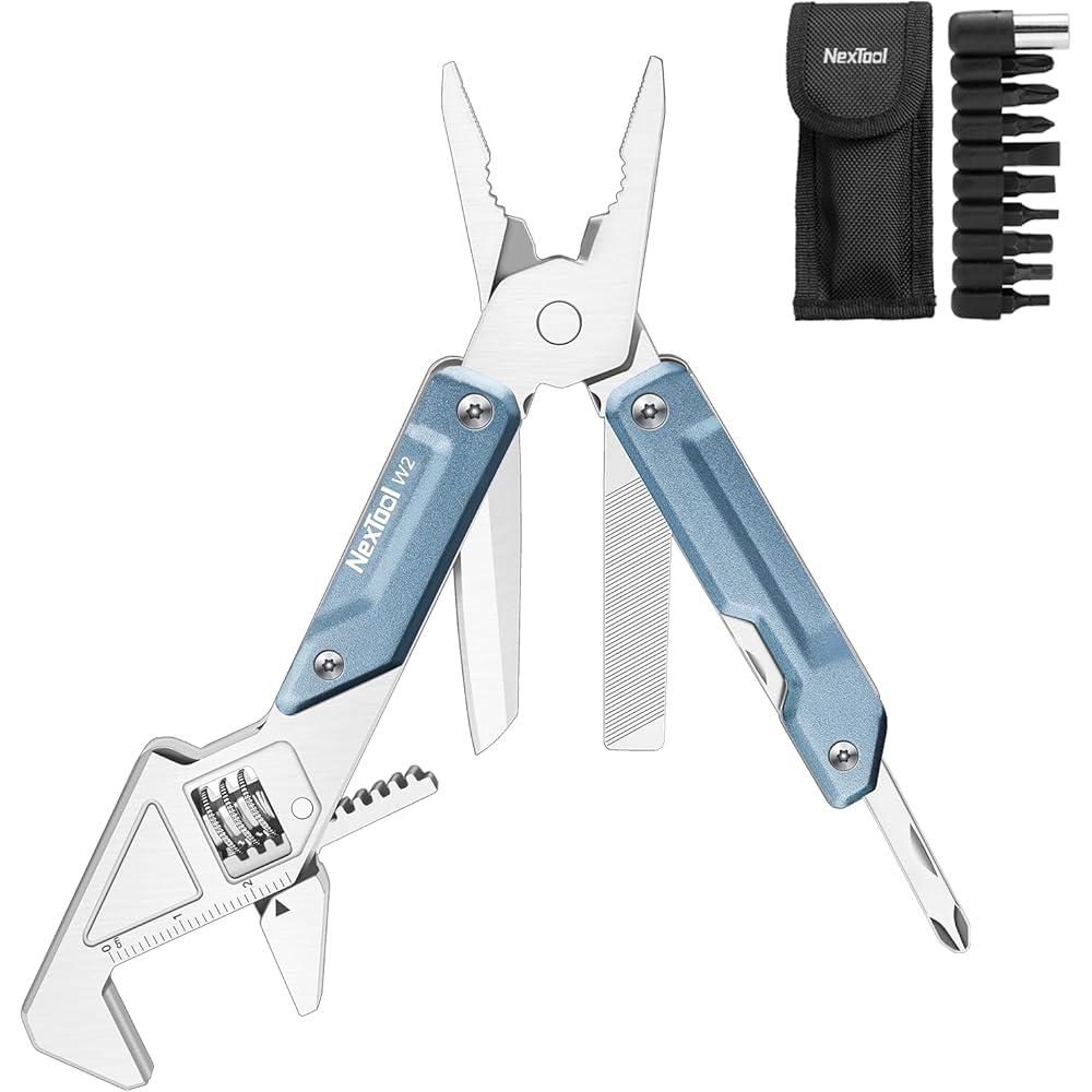 Мультитул NexTool W2 8-в-1 Регулируемый гаечный ключ Карманный нож Отвертка Нейлоновый чехол