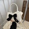 Trendy Women's Shoulder Bag 2024 Spring Bow-knot Street Style Handbag Pu Leather