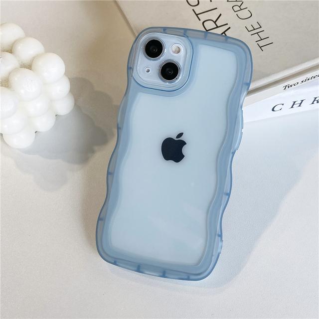 Прозрачный милый волнистый чехол для Iphone 11 13 12 Pro Max Xs Xr X 7 8 Plus противоударный прозрачный мягкий силиконовый чехол