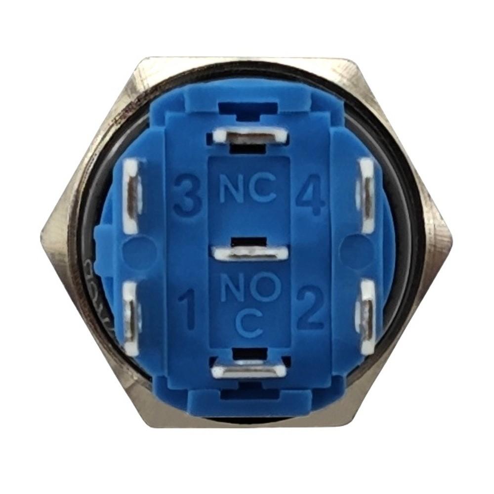 Переключатель вкл/выкл, светодиодная кнопка с фиксацией 18 мм RGB 3 в 1 черный + внедорожная розетка