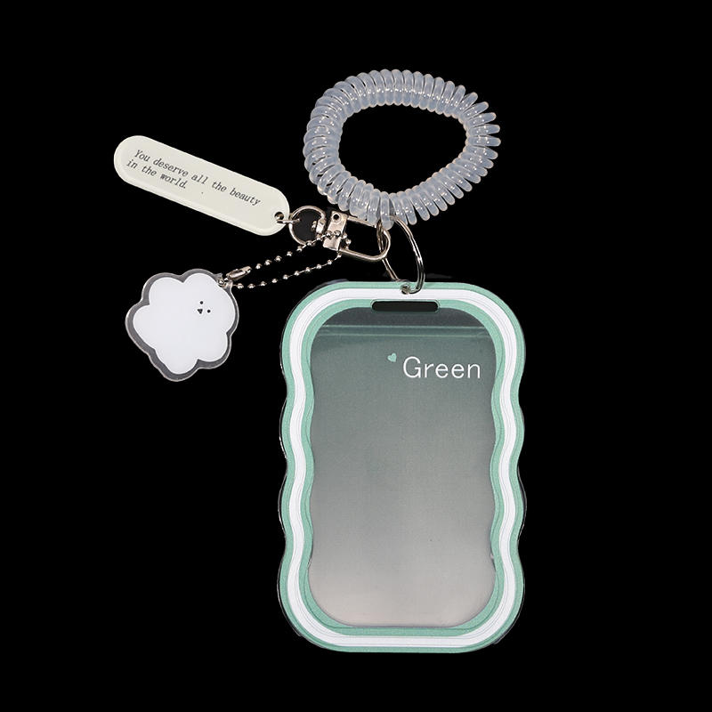 Креативный дизайн Kpop держатель для фотокарточек Прозрачный держатель для карточек Брелок для фото чехлы для автобусных карточек Чехол для студенческих карточек Защитник для фотографий