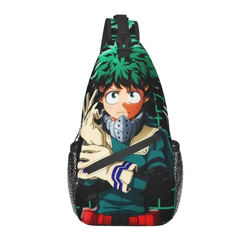 Сумка-слинг для велоспорта, кемпинга, мужской рюкзак Hero Academia Crossbody Chest Backpack через плечо
