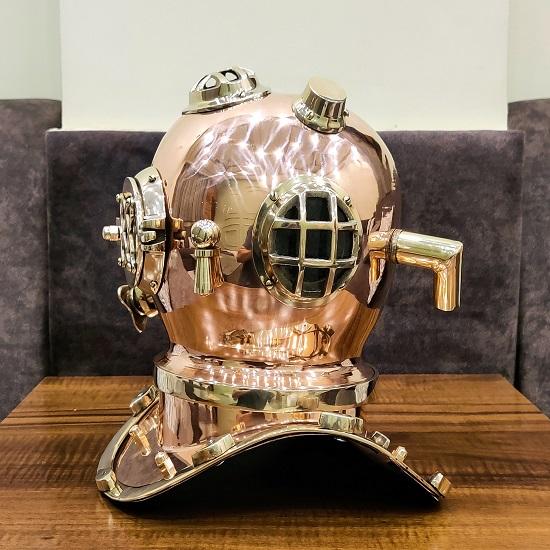 Brass Copper Diving Helmet US Navy Diving Helmet Replica Brass Diving Helmet Gift For  Navy