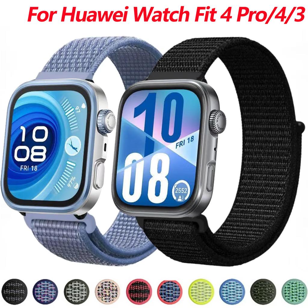 Нейлоновый петлевой ремешок для Huawei Watch Fit 3/4/4 Pro Дышащий спортивный браслет Ремешок для Huawei Watch Fit 4/Fit 4 Pro Браслет Ремень