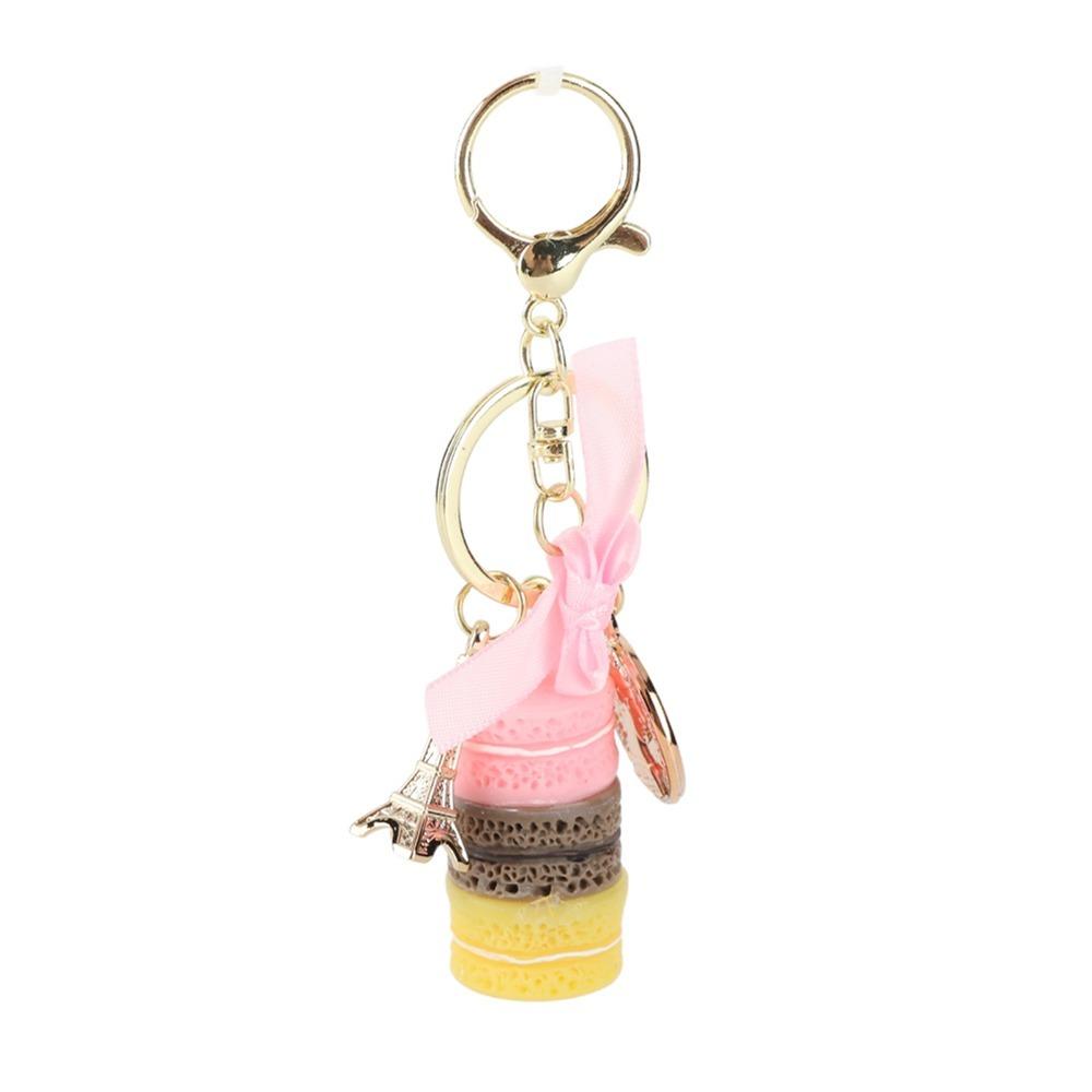 Colorful Macaroon Keychain Cute Bag Charm Key chain) Keyring Pendant  Bag Decoration