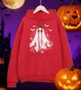 Happy Halloween Flowers Ghost Pattern Men Hoodies Hip Hop Pocket Hoody Street Autumn Sportswears Fleece All-Match Man Clothes