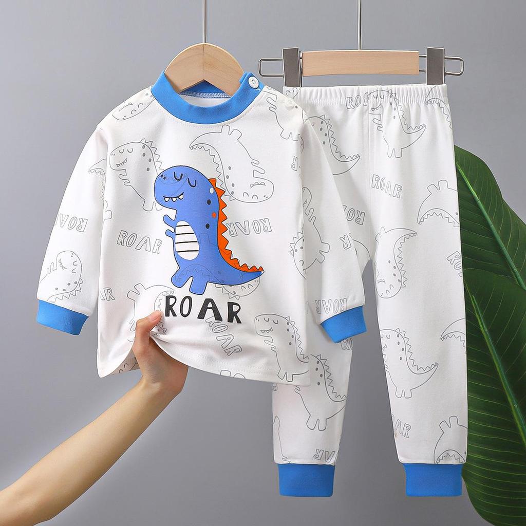Children's Underwear Set Pure Cotton New Boys' Home Clothes Baby's All Cotton Warm Girls' Autumn Clothes Autumn Pants Children's Clothes