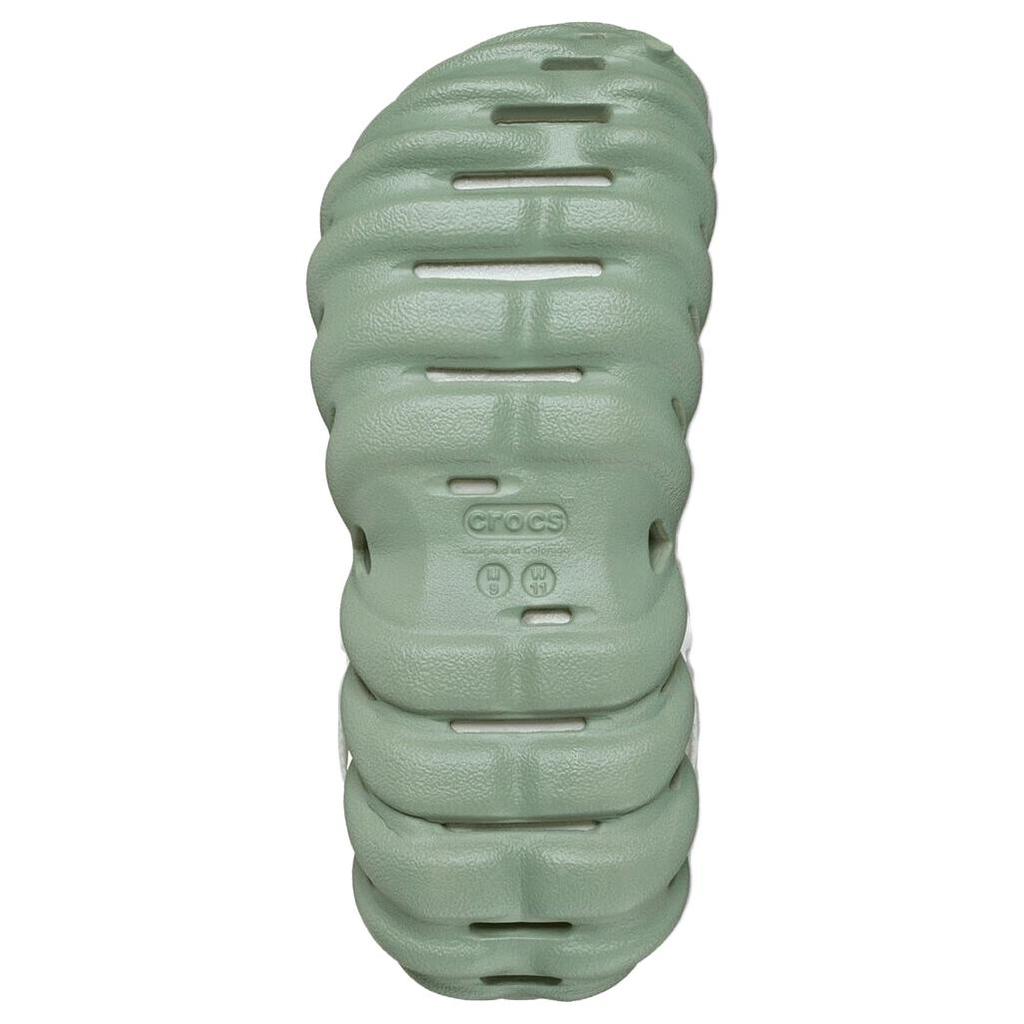 Crocs Echo Round Toe Thick Sole Clogs Unisex Footwear Avocado-Green 207937-308