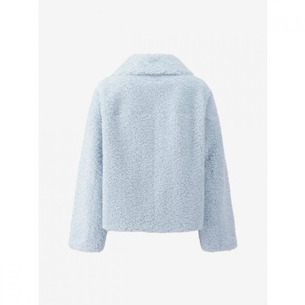 Cc Collect Metal Toggle Fur Jacket C254psj611