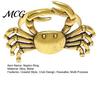 Fade Resistant Napkin Rings Crab Ring, Reusable Metal Holder, Coastal Sea Life Holder for Summer Gatherings Beach House Parties Wedding Decor