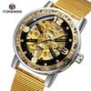 Hot Men's Watches Famous Top Brand Forsining 2025 Luxury Fashion Skeleton Watch Men Women Stainless Steel Gold Mechanial Watches