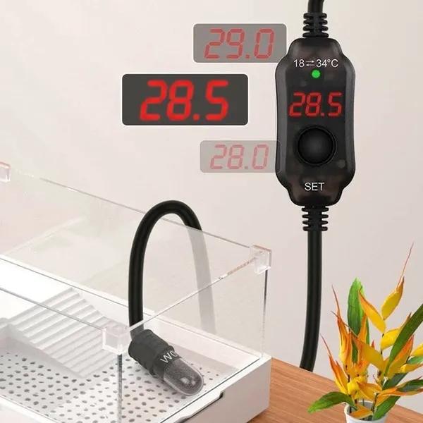 НОВЫЙ USB мини-нагреватель для аквариума, термостат, нагреватель, нагревательный стержень для аквариума, поддерживает температуру воды 18 ° C ~ 34 ° C