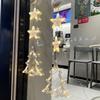 Christmas Garland Light Suction Cup Hook Light Up Love Heart Elk Bell Snowman Santa Moon Star Shape Warm Xmas Holiday Decoration Window Lamp Pendant