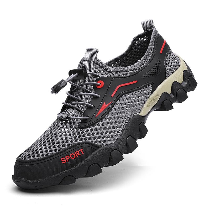 Новые летние сандалии мужские сетчатые тонкие дышащие повседневные туфли мужские спортивные туфли для улицы для путешествий и походов