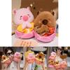 Joyful Capybara Plush Toy Ultra Soft Cuddly Animal For Couples And Snack Lovers In Adorable Designs