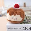 Cute Cute Hamburger Small Pendant Plush Toys Doll Sushi Fries Bread Croissant Bag Hanging Decoration Keychain