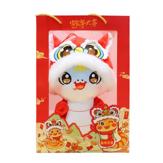 Плюшевые куклы Змея 2025 год Змеи китайский зодиак мягкая кукла праздничная