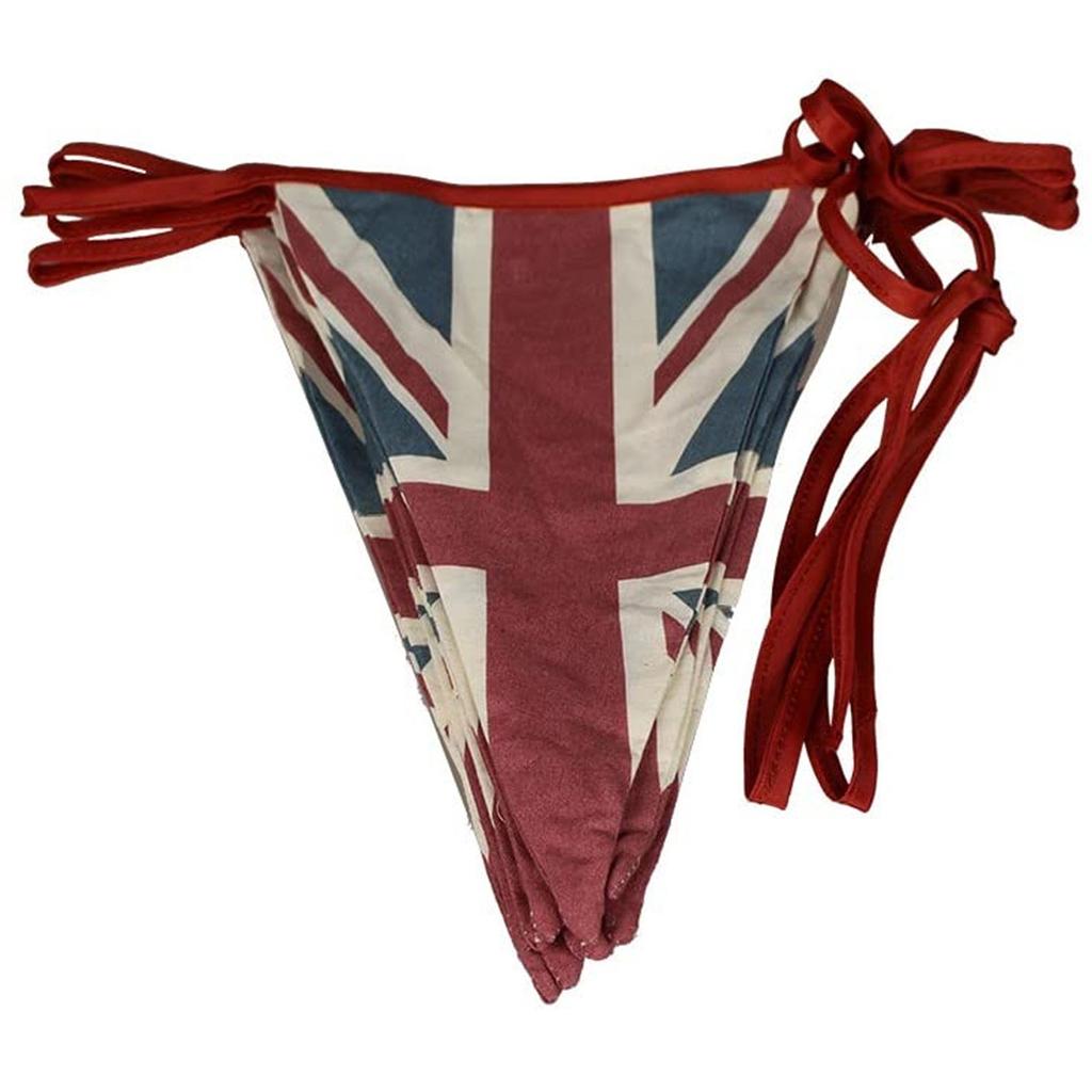 Queen's Jubilees Bunting Party Decoration 2022 Platinums Fabric Vintage Cloth Material Banner