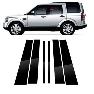 6 шт., стойки для окон и дверей автомобиля, накладки, наклейки для Land Rover Discovery 3, 4, 2006, 2007, 2008, 2009, 2010, 2011, 2012, 2013-2016