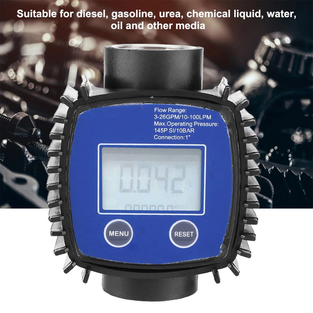 High Accuracy Water Flow Meter Tool Flowmeter 1in Internal Thread Digital Display Tools