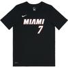 Nike NBA Collaboration Dri-Fit T-Shirt Dragic Goran Logo Comfortable Quick-Dry Short Sleeve Kids Tops Black Red 3Z2B311AF-HEAGD