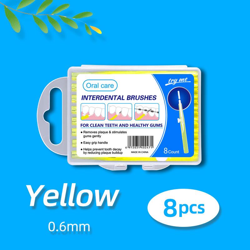 Выдвижная межзубная щетка пуш-пул для очистки промежутков